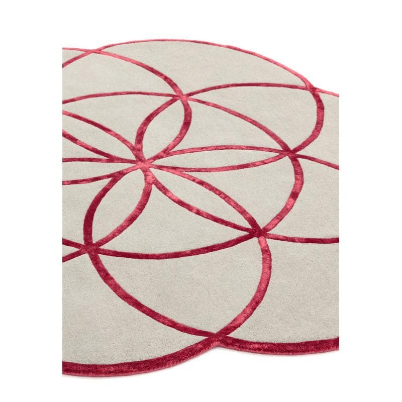 Lotus Red Rug by Attic Rugs