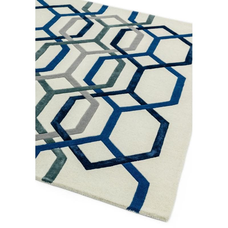 Matrix Max65 Hexagon White Rug by Attic Rugs