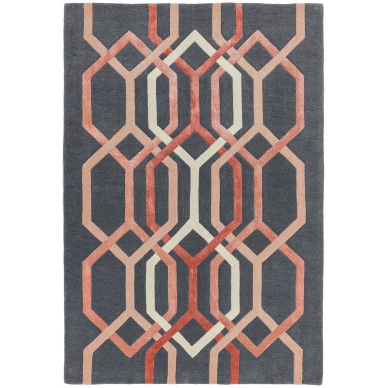 Matrix Max66 Hexagon Charcoal Rug by Attic Rugs