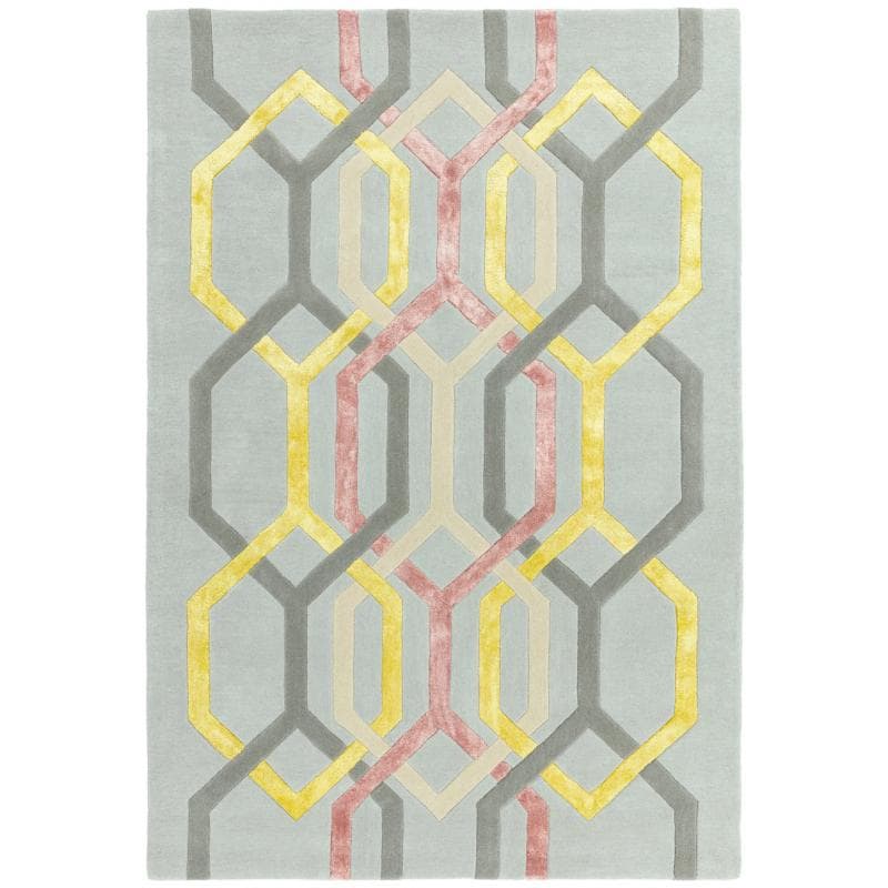 Matrix Max67 Hexagon Silver Rug by Attic Rugs