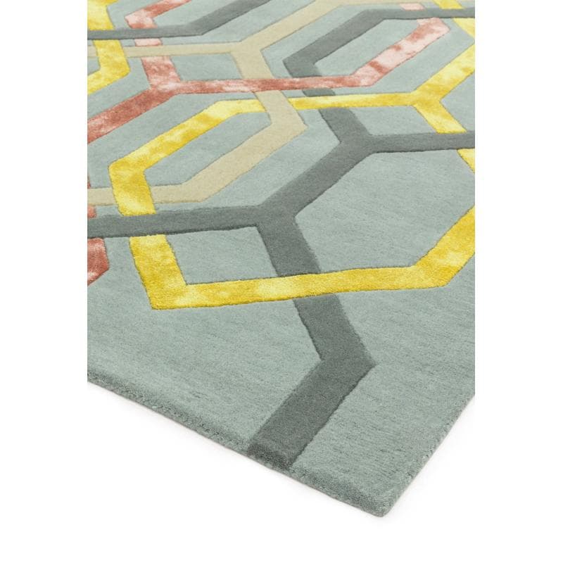 Matrix Max67 Hexagon Silver Rug by Attic Rugs