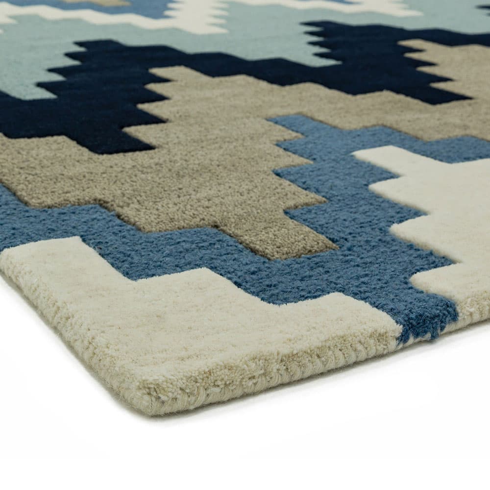 Matrix Max70 Cuzzo Blue Runner Rug by Attic Rugs