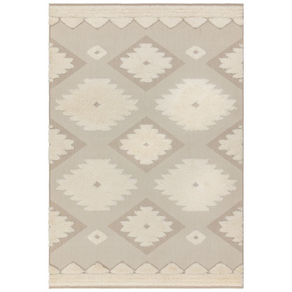 Monty Mn02 Natural Cream Tribal Rug by Attic Rugs