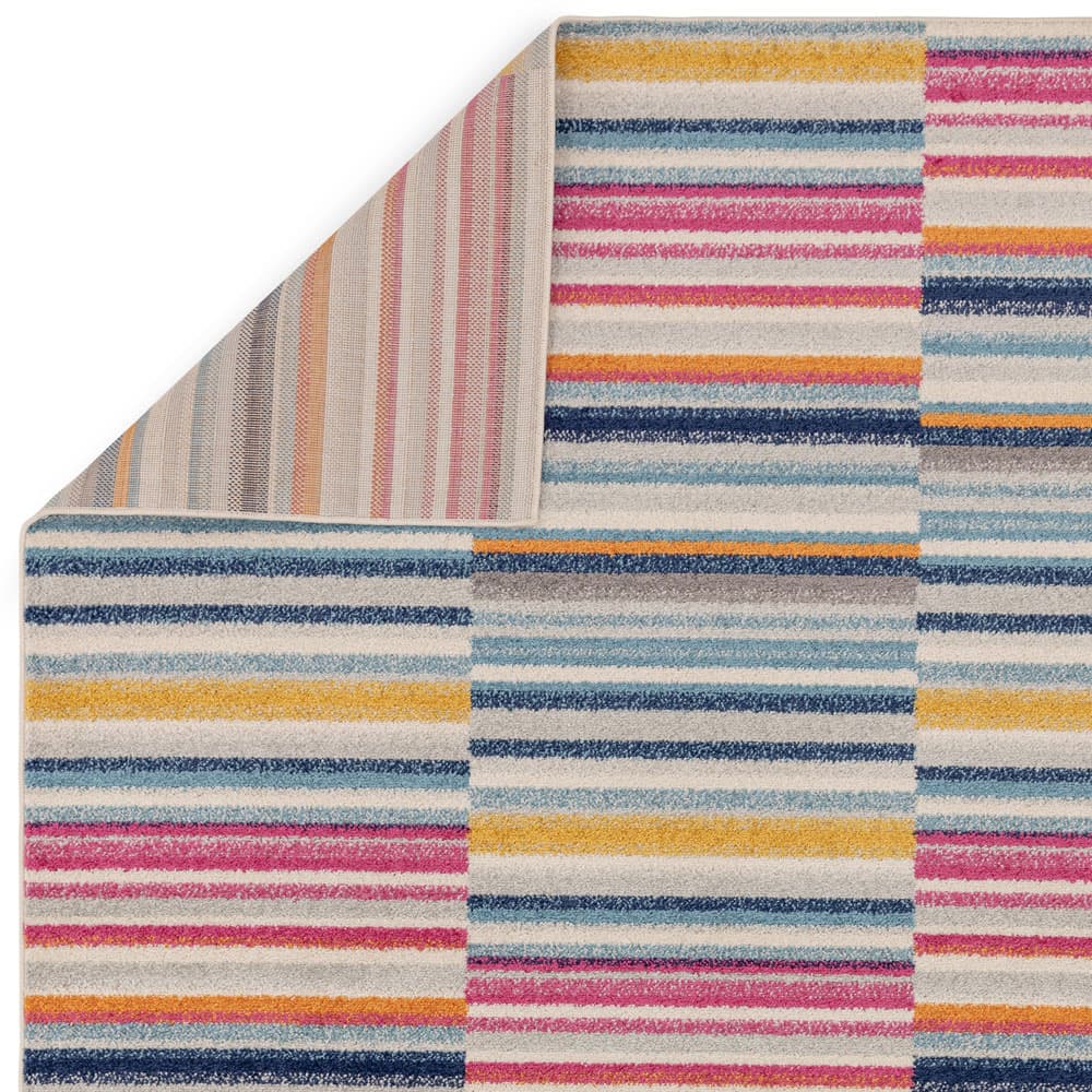 Muse Mu06 Multi Coloured Stripe Rug by Attic Rugs