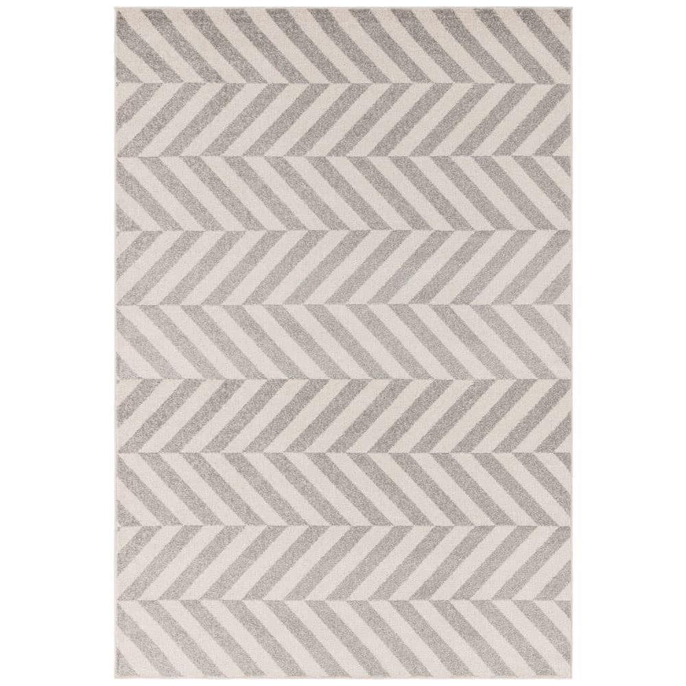 Muse Mu07 Grey Chevron Rug by Attic Rugs