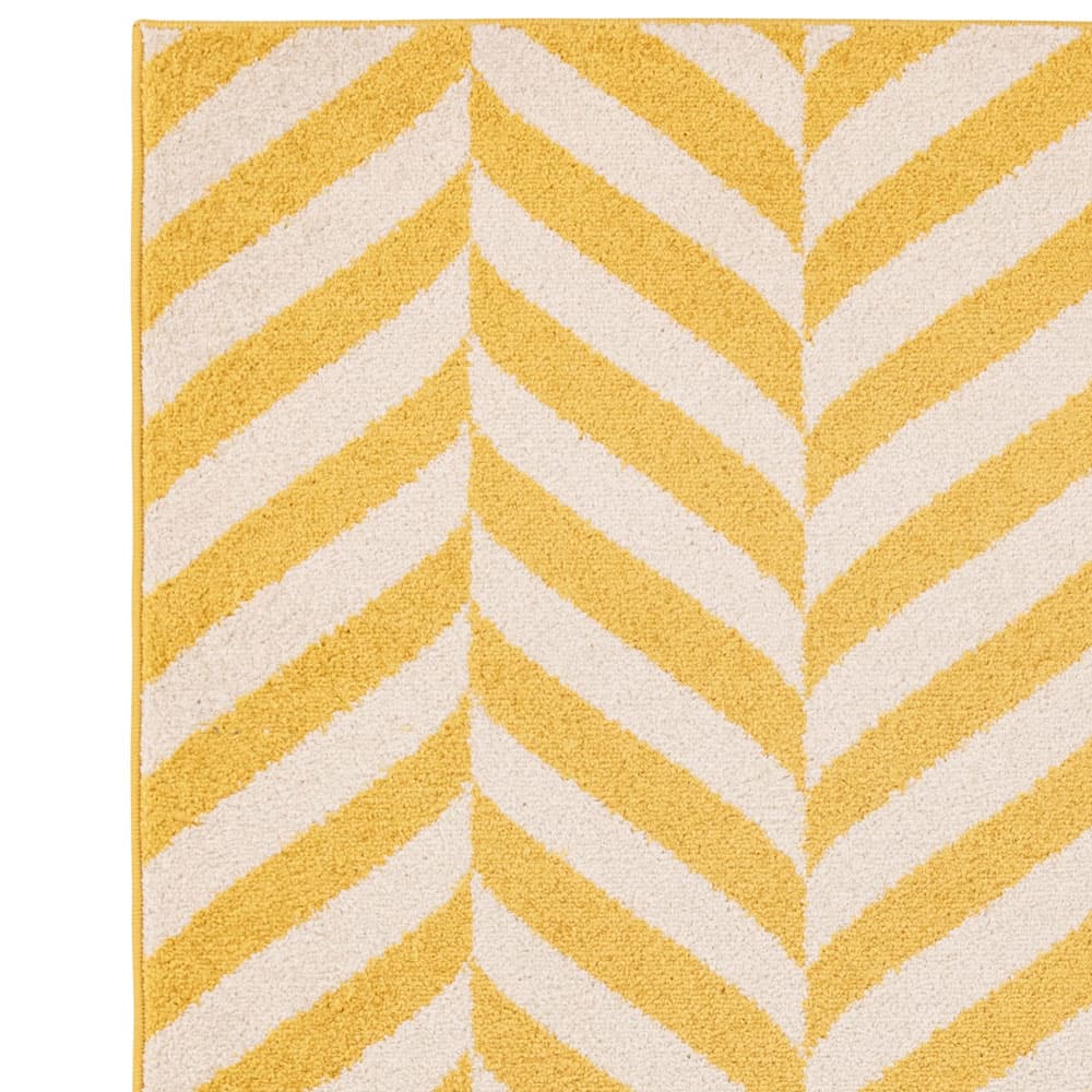 Muse Mu08 Yellow Chevron Rug by Attic Rugs