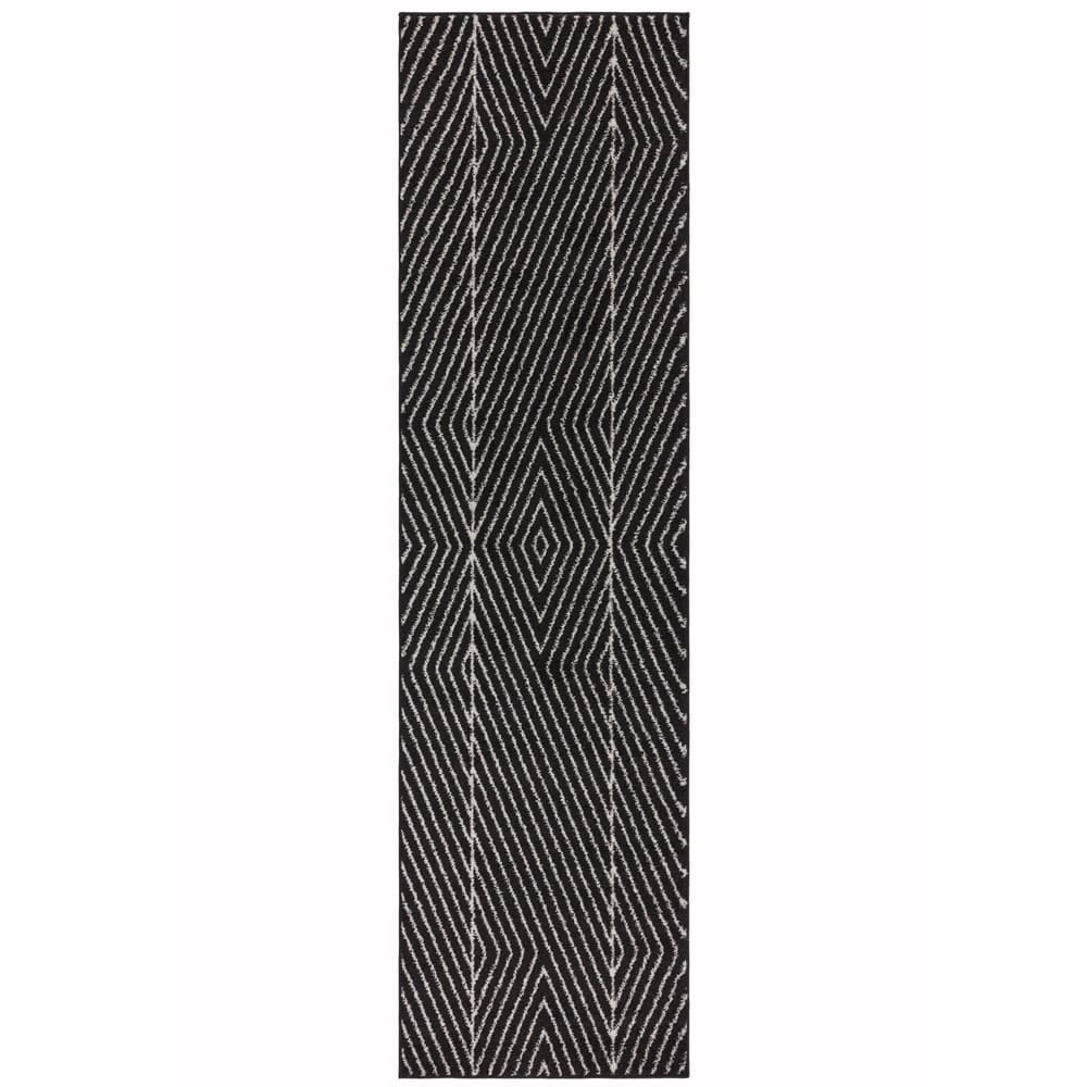 Muse Mu10 Black Linear Rug by Attic Rugs