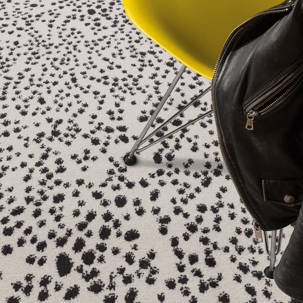 Muse Mu11 Black Spotty Rug by Attic Rugs