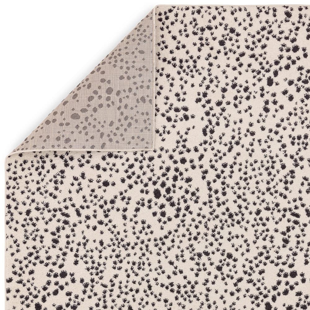 Muse Mu11 Black Spotty Rug by Attic Rugs