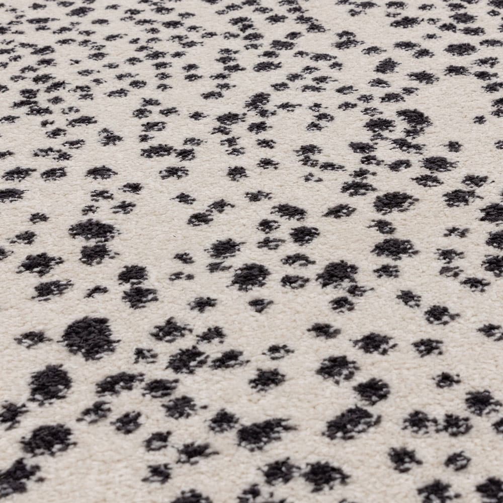 Muse Mu11 Black Spotty Rug by Attic Rugs