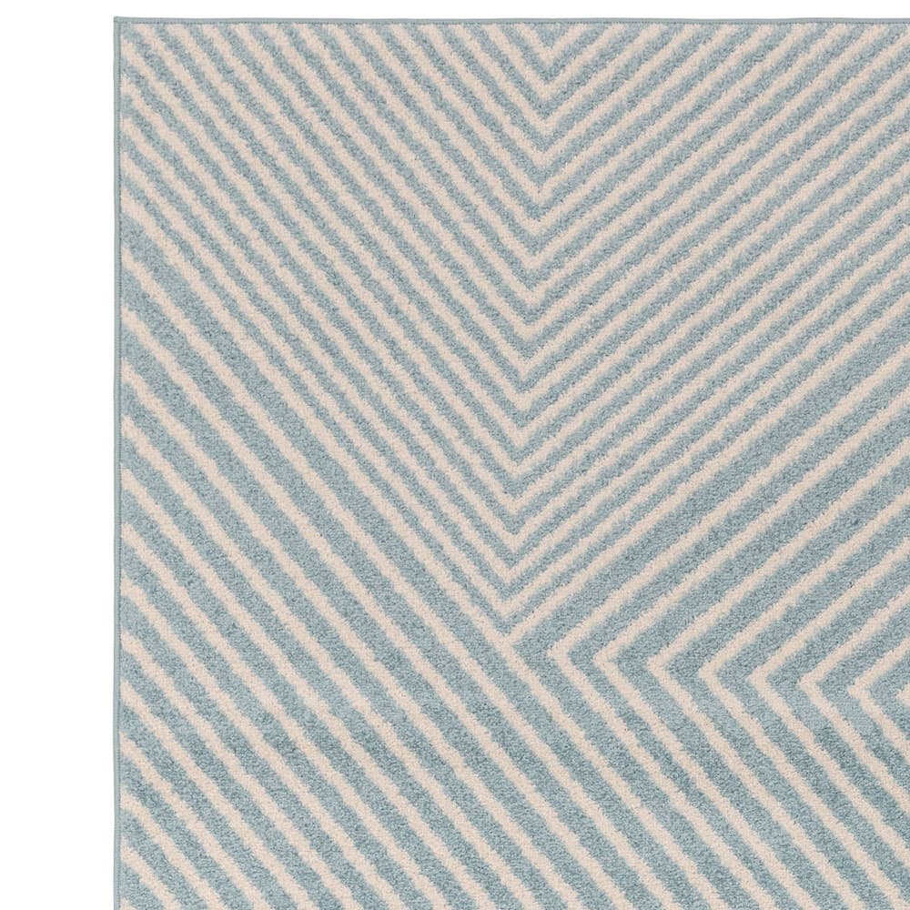 Muse Mu19 Blue Cross Rug by Attic Rugs