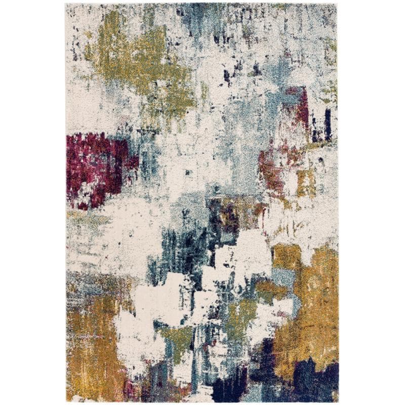 Nova Nv22 Abstract Mustard Rug by Attic Rugs