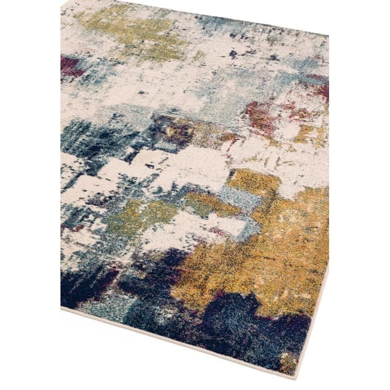 Nova Nv22 Abstract Mustard Rug by Attic Rugs