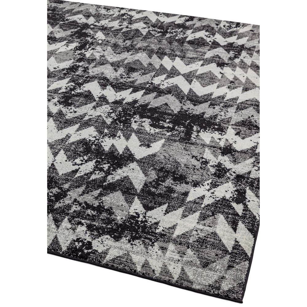 Nova Nv28 Chevron Black Rug by Attic Rugs