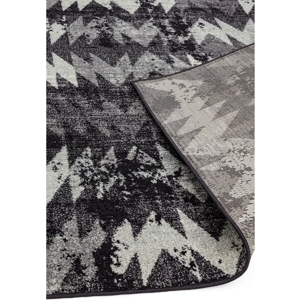 Nova Nv28 Chevron Black Rug by Attic Rugs