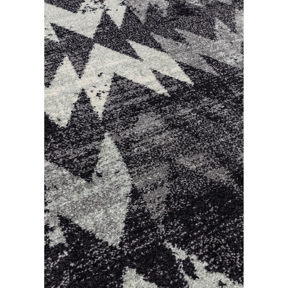 Nova Nv28 Chevron Black Rug by Attic Rugs