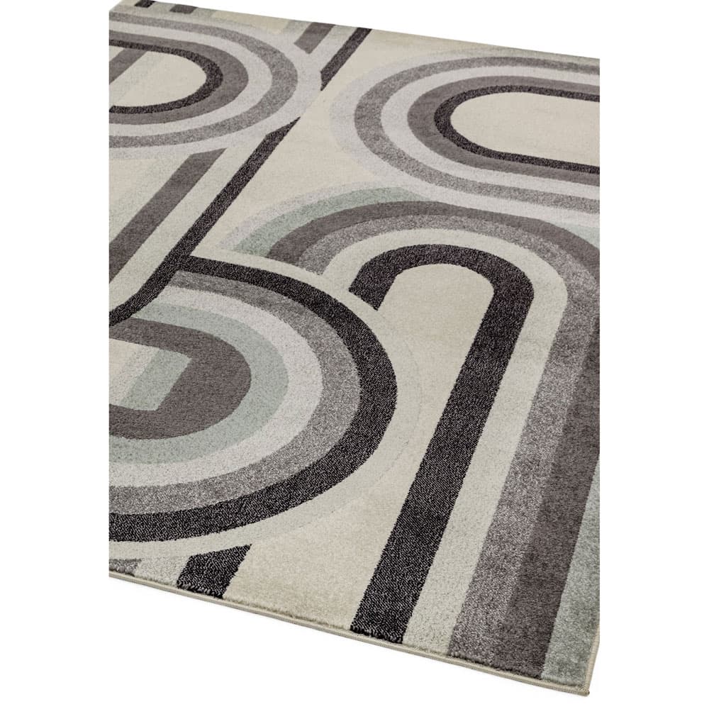 Nova Nv29 Retro Grey Rug by Attic Rugs