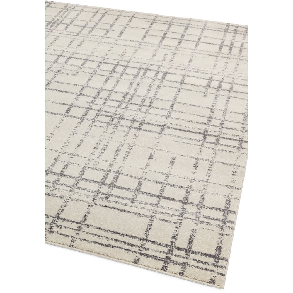 Nova Nv31 Grid Grey Rug by Attic Rugs