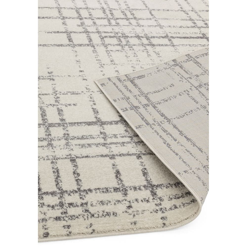 Nova Nv31 Grid Grey Rug by Attic Rugs