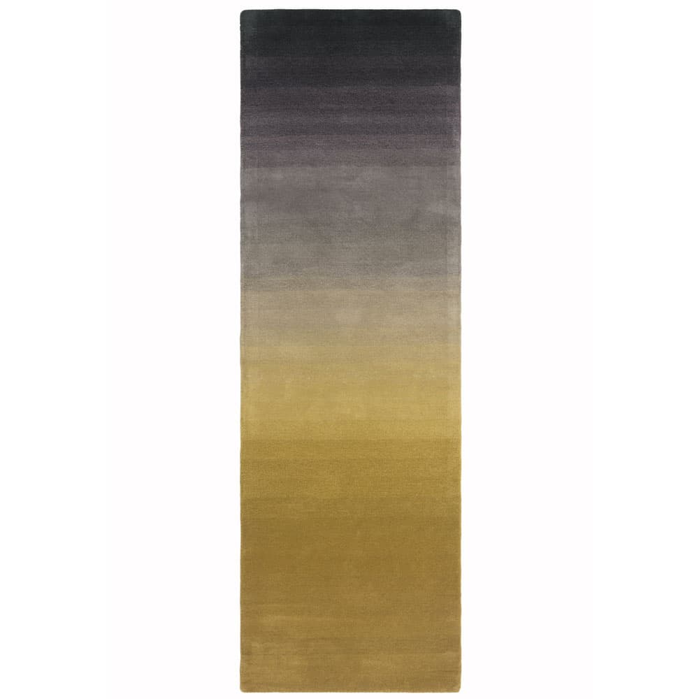 Ombre Om01 Mustard Wool Runner Rug by Attic Rugs