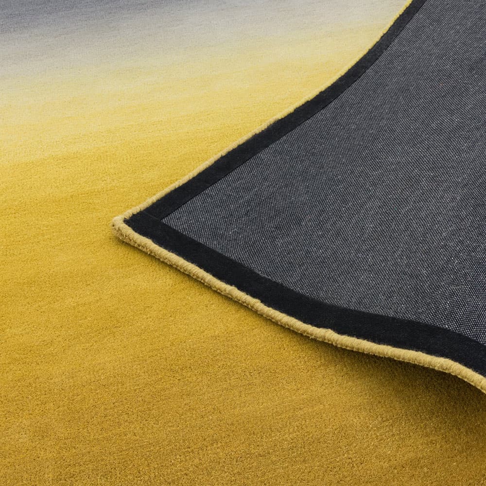 Ombre Om01 Mustard Wool Runner Rug by Attic Rugs