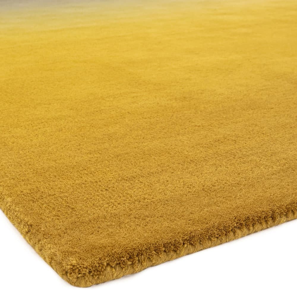 Ombre Om01 Mustard Wool Runner Rug by Attic Rugs