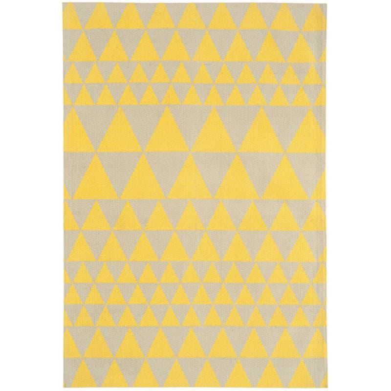 Onix On08 Triangles Yellow Rug by Attic Rugs