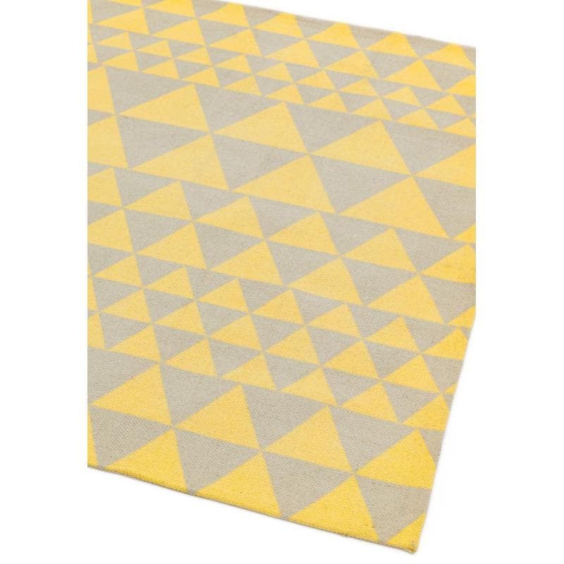 Onix On08 Triangles Yellow Rug by Attic Rugs