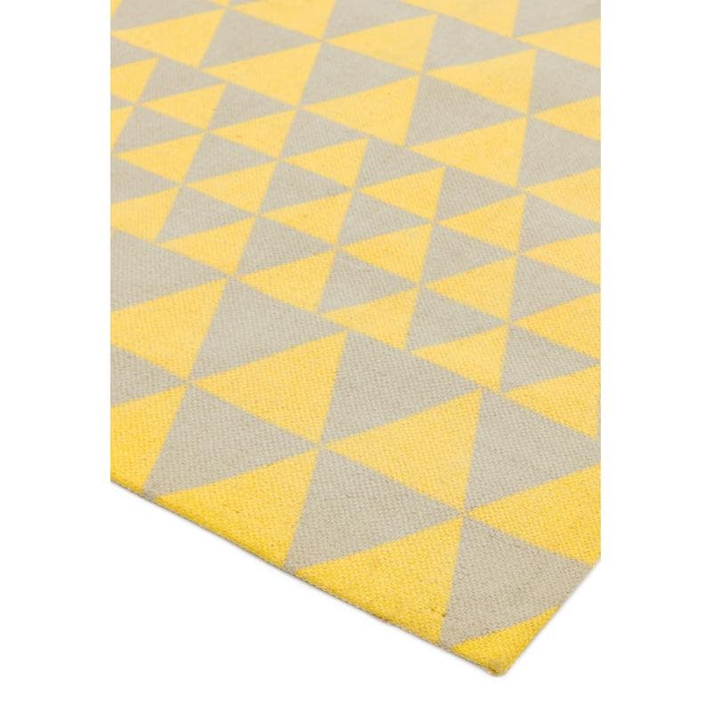 Onix On08 Triangles Yellow Rug by Attic Rugs