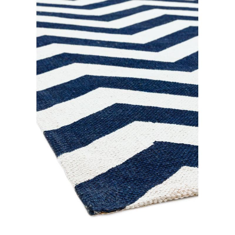 Onix On12 Zig Zag Blue Rug by Attic Rugs