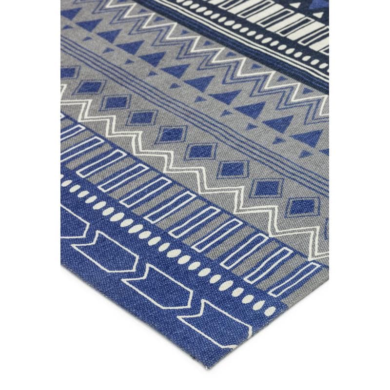 Onix On17 Tribal Mix Blue Rug by Attic Rugs