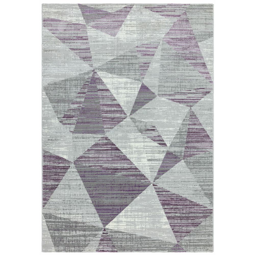 Orion Or13 Block Heather Rug by Attic Rugs