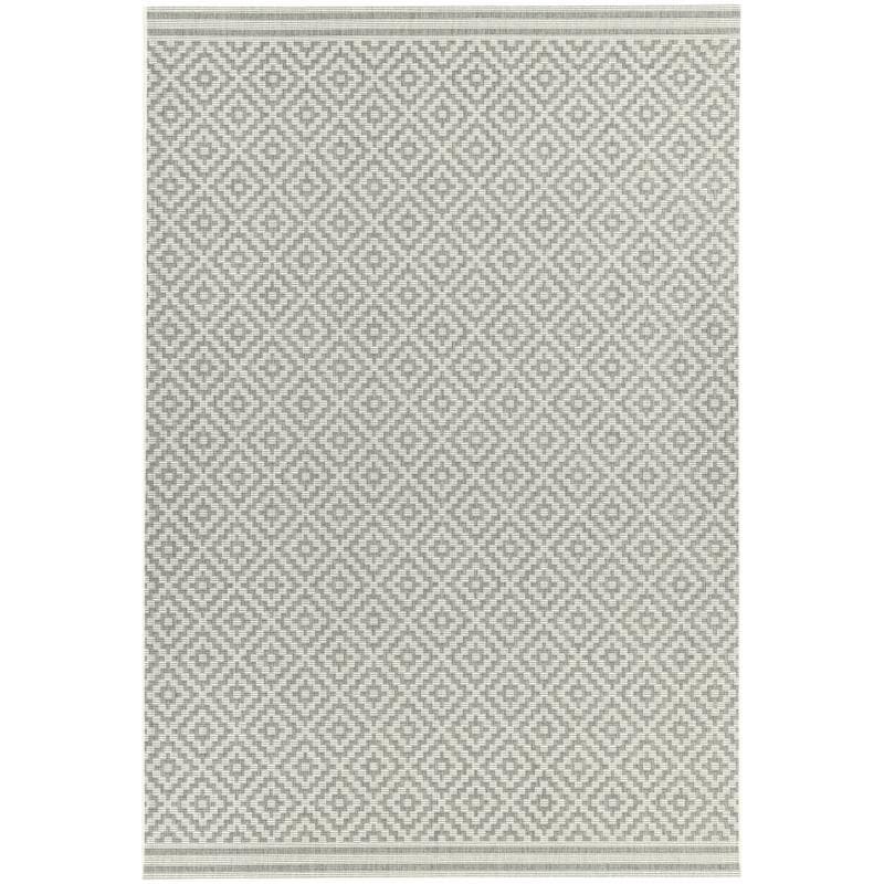 Patio Pat11 Diamond Grey Rug by Attic Rugs