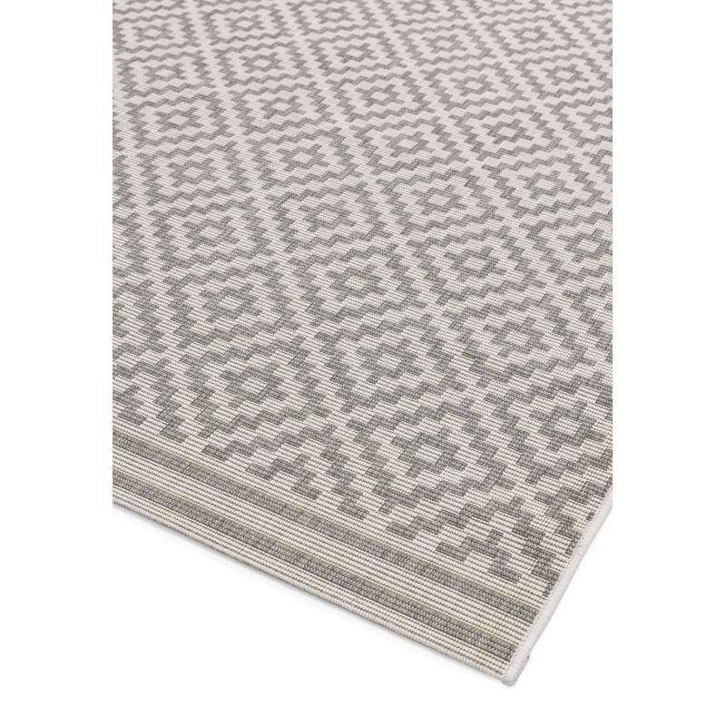 Patio Pat11 Diamond Grey Rug by Attic Rugs