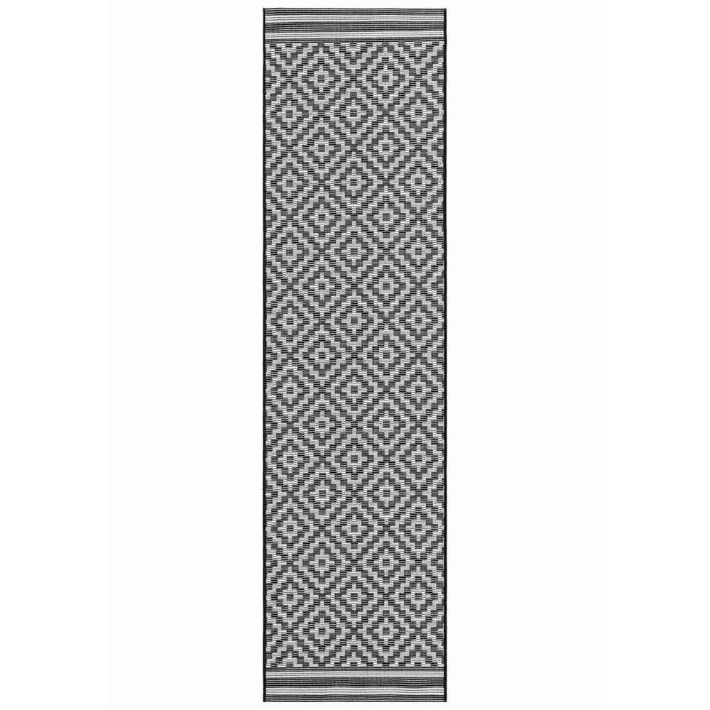 Patio Pat12 Diamond Mono Runner Rug by Attic Rugs