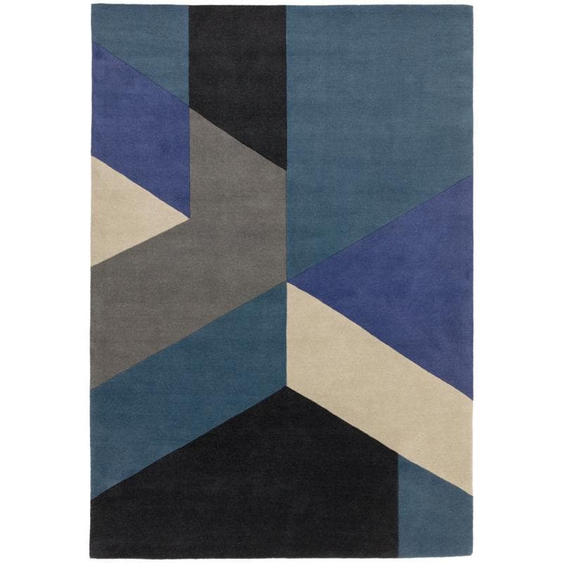 Reef Rf13 Big Geo Blue Rug by Attic Rugs