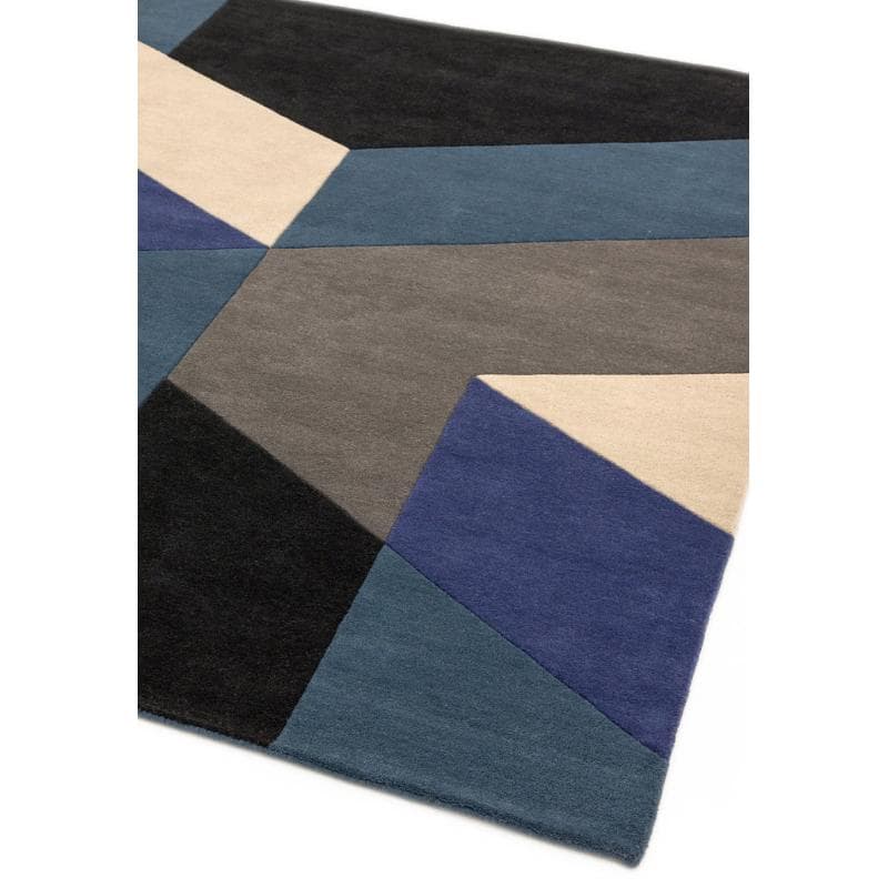 Reef Rf13 Big Geo Blue Rug by Attic Rugs