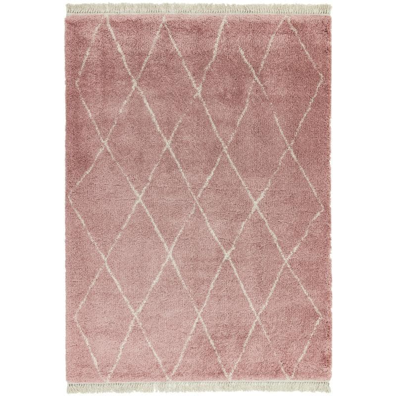 Rocco Rc09 Pink Diamond Rug by Attic Rugs