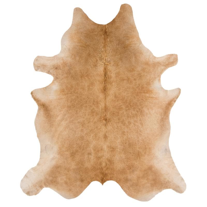 Rodeo Cowhide Solid Beige Rug by Attic Rugs