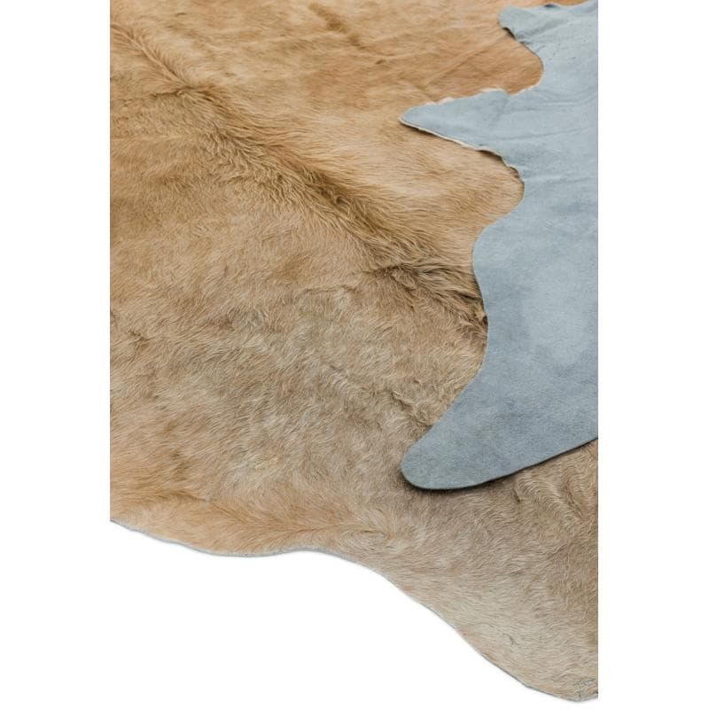 Rodeo Cowhide Solid Beige Rug by Attic Rugs