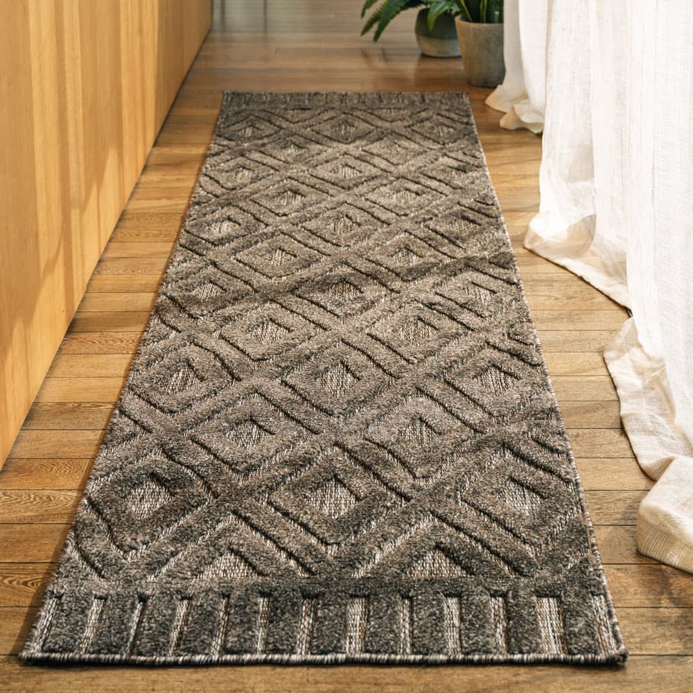 Salta Sa02 Charcoal Diamond Rug by Attic Rugs