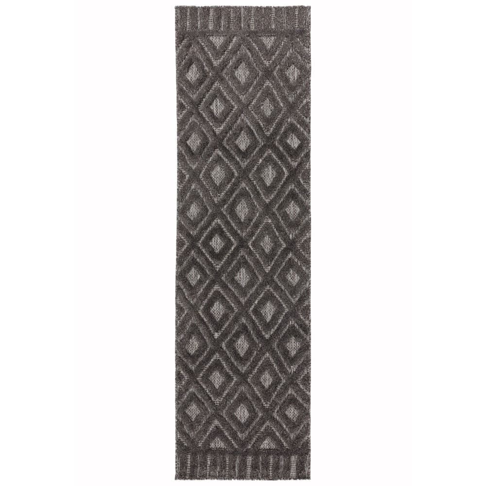 Salta Sa02 Charcoal Diamond Rug by Attic Rugs