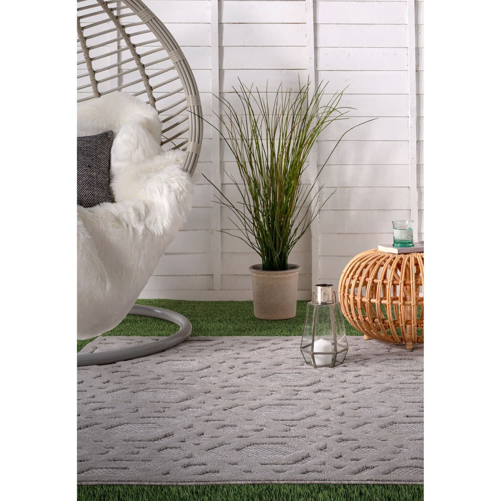 Salta Sa03 Silver Geometric Rug by Attic Rugs