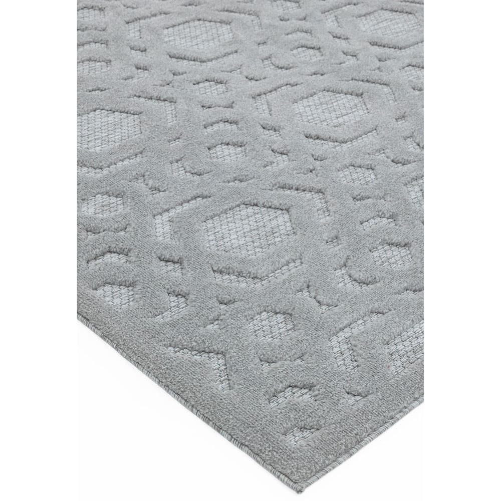 Salta Sa03 Silver Geometric Rug by Attic Rugs