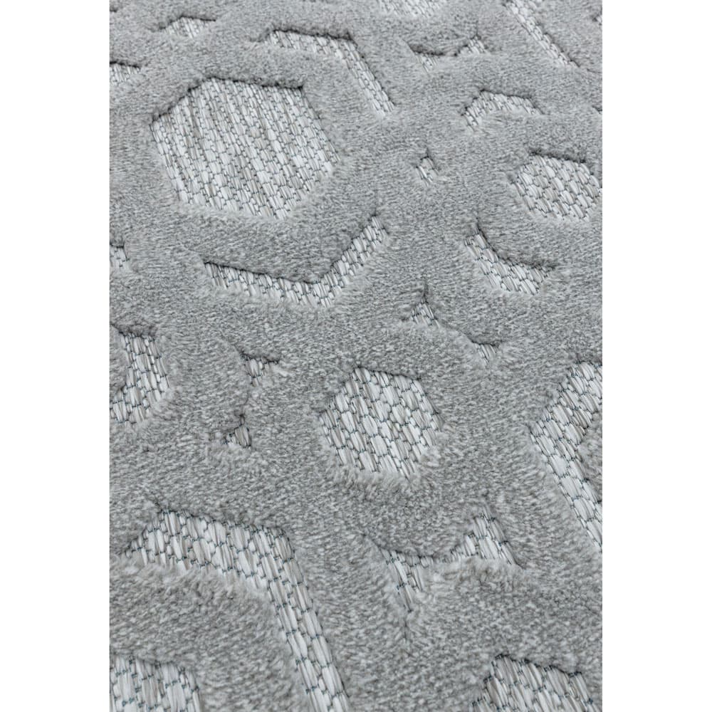 Salta Sa03 Silver Geometric Rug by Attic Rugs