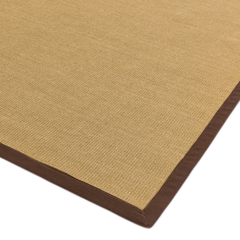 Sisal Linen Chocolate Runner Rug by Attic Rugs