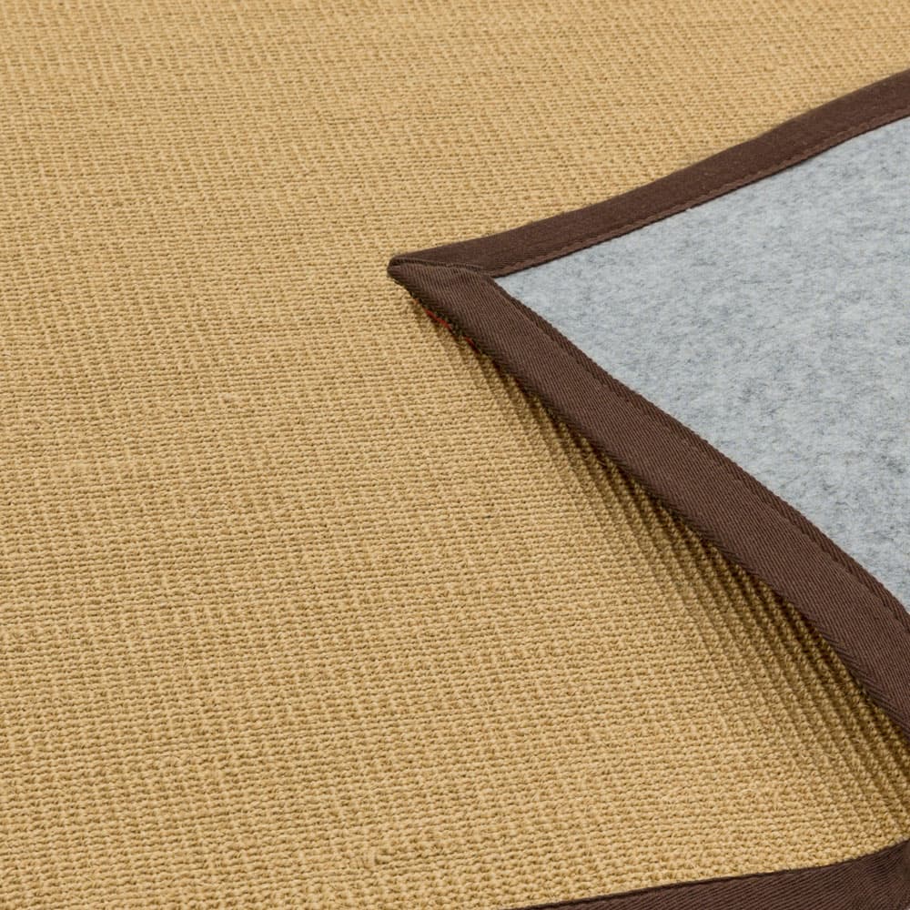 Sisal Linen Chocolate Runner Rug by Attic Rugs