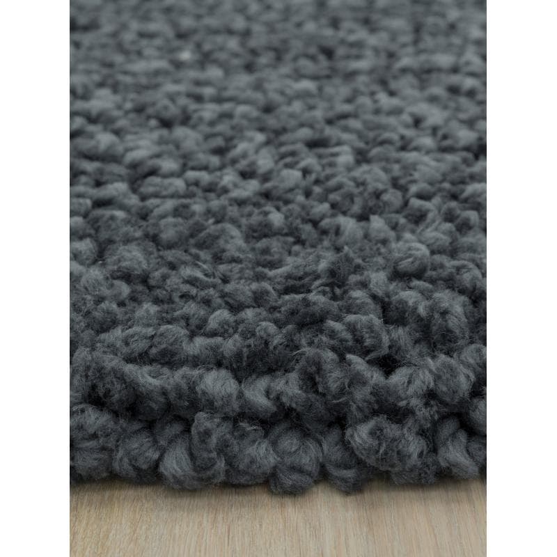 Spiral Charcoal Rug by Attic Rugs