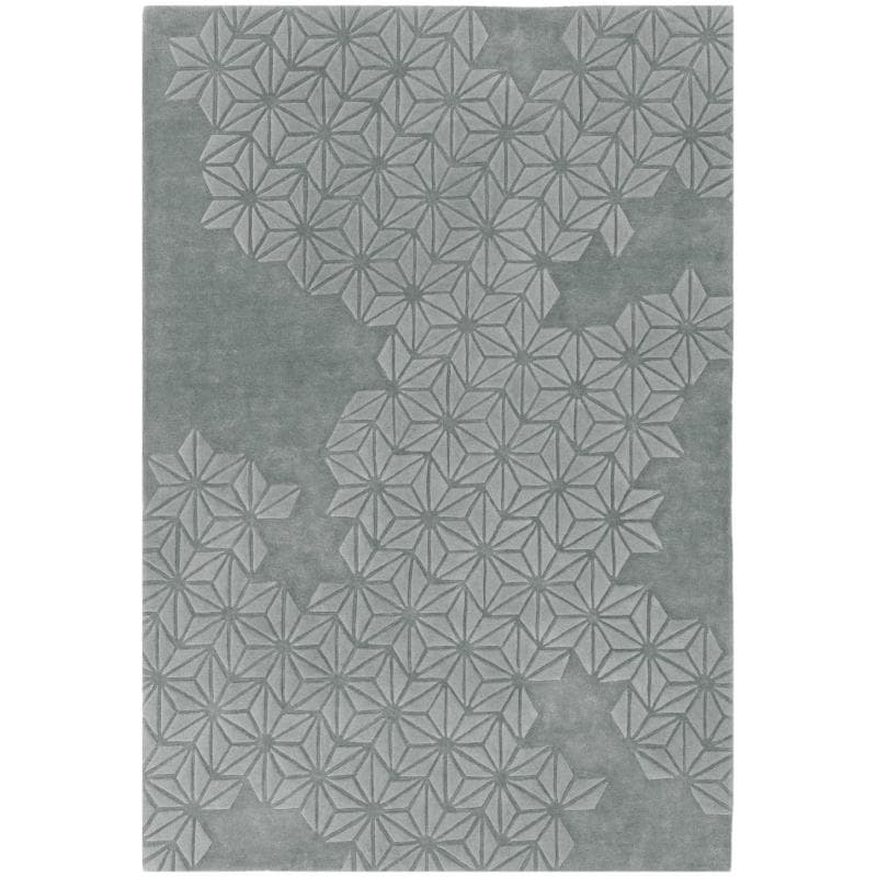 Starburst Silver Rug by Attic Rugs