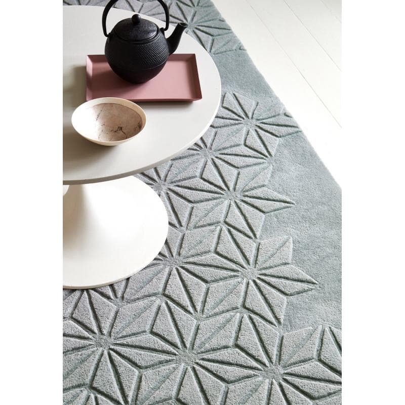 Starburst Silver Rug by Attic Rugs